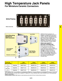 Thumbnail of document Data Sheet - SHXJP4 High Temp Jack Panel Assemblies for Miniature Thermocouple Connectors
